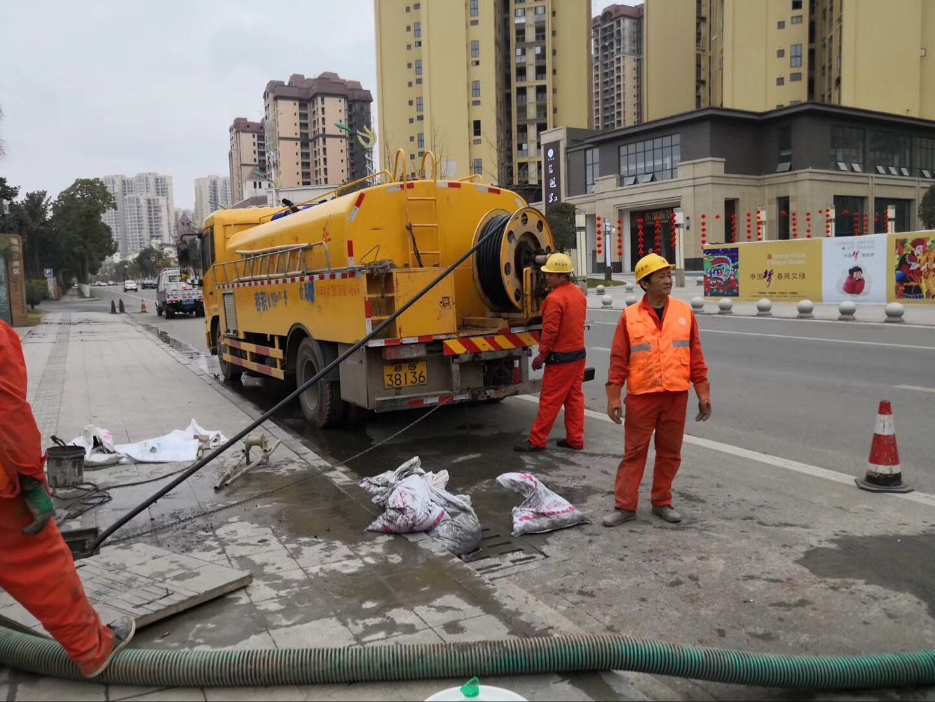 诸暨排污管道清淤-管道清洗